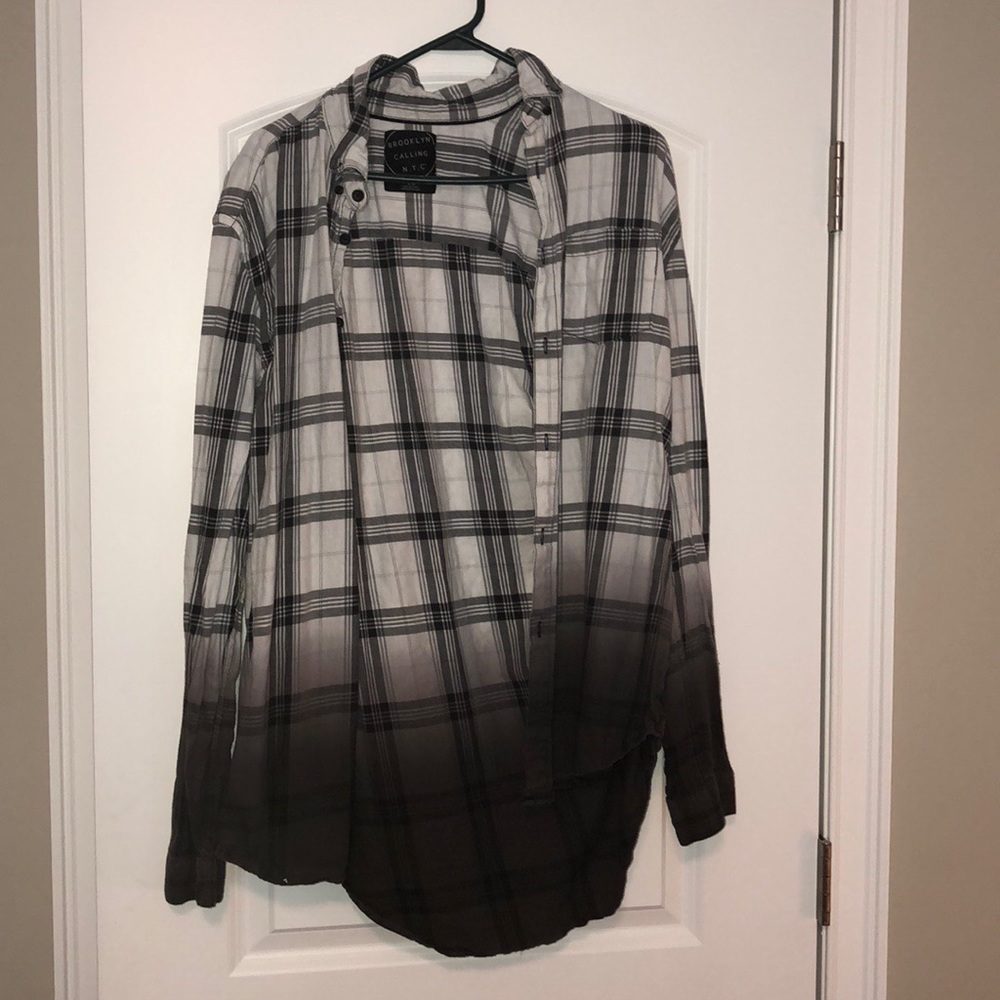 NYC plaid cardigan